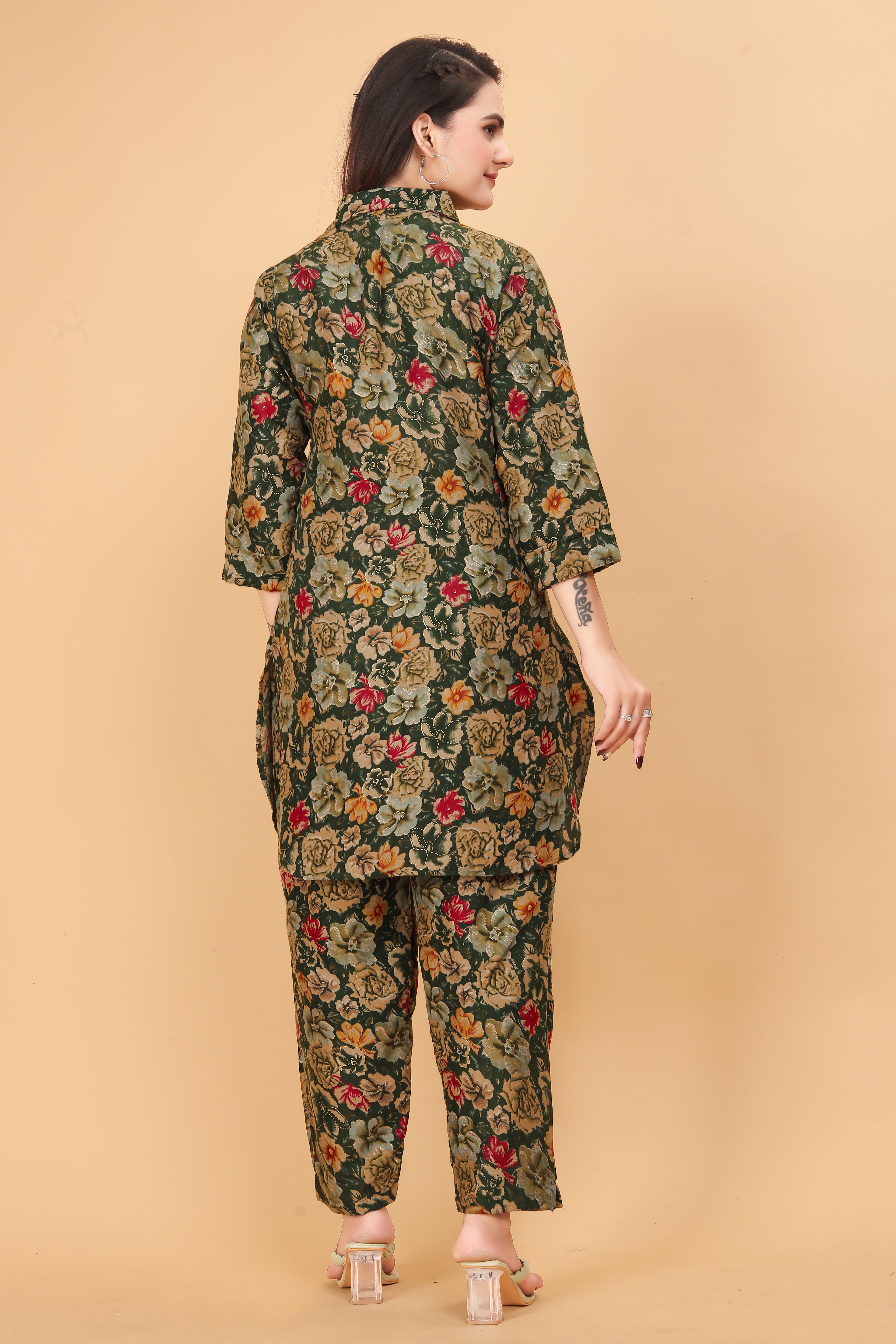 Fumka Women's Floral Printed Rayon Co-Ord Set