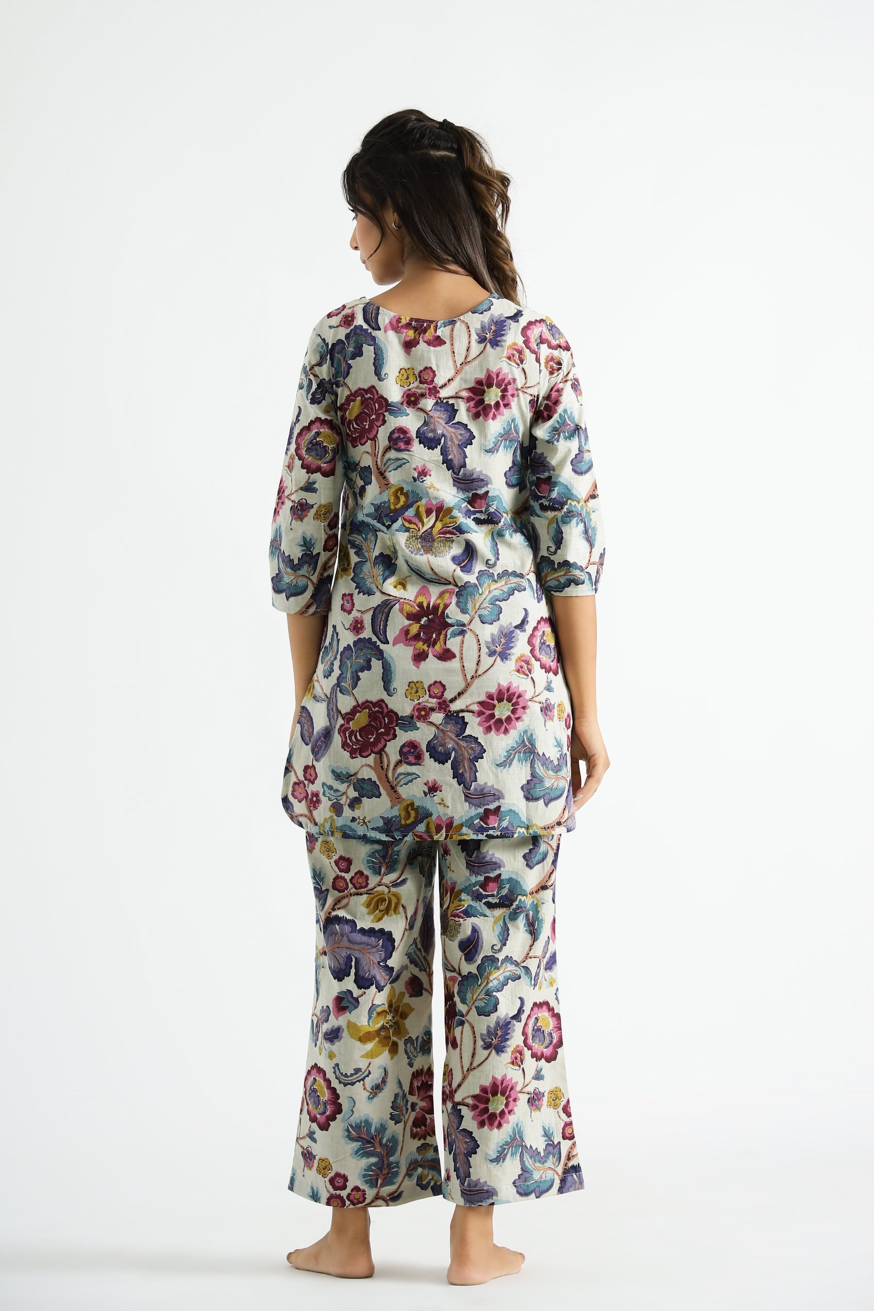 Fumka Women's Floral Printed Rayon Co-Ord Set