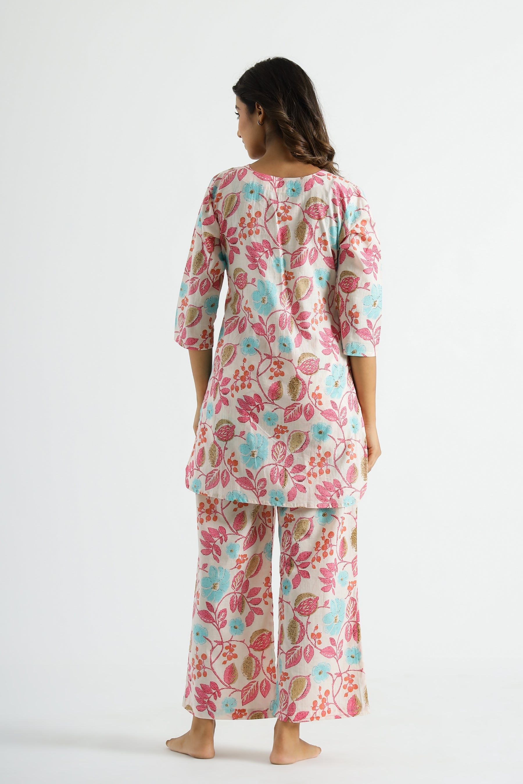 Fumka Women's Floral Printed Rayon Co-Ord Set