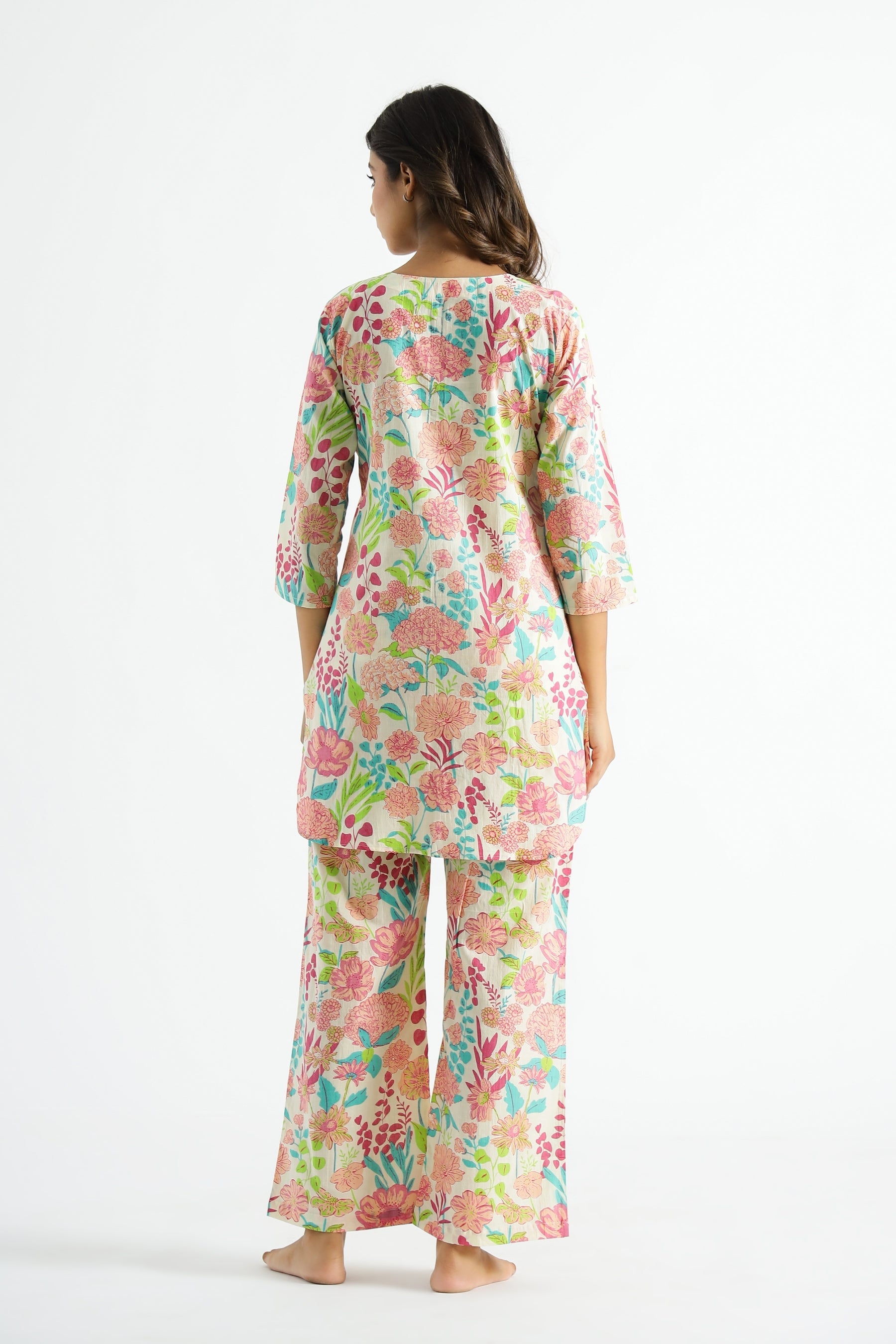 Fumka Women's Floral Printed Rayon Co-Ord Set