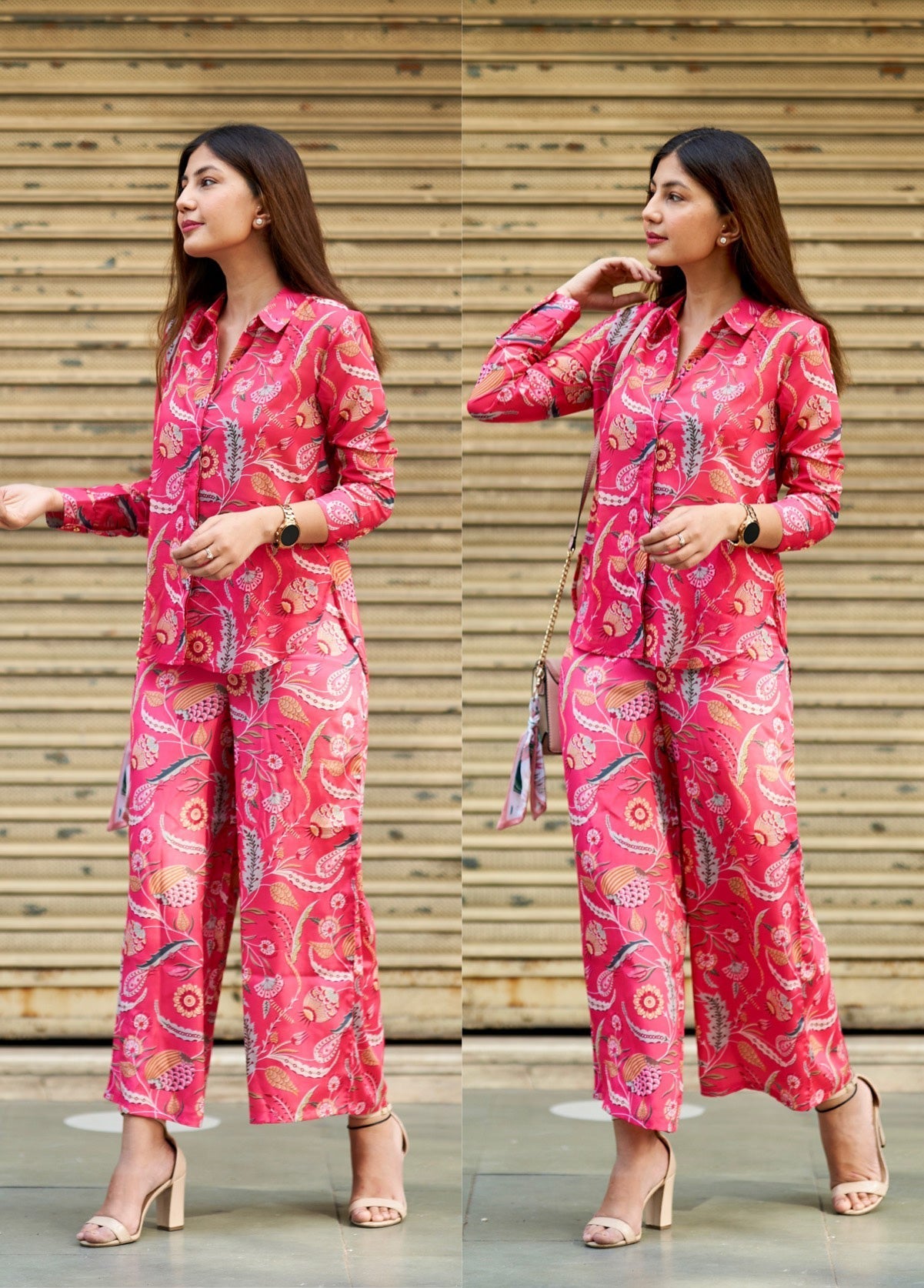 Fumka Women's Floral Printed Rayon Co-Ord Set