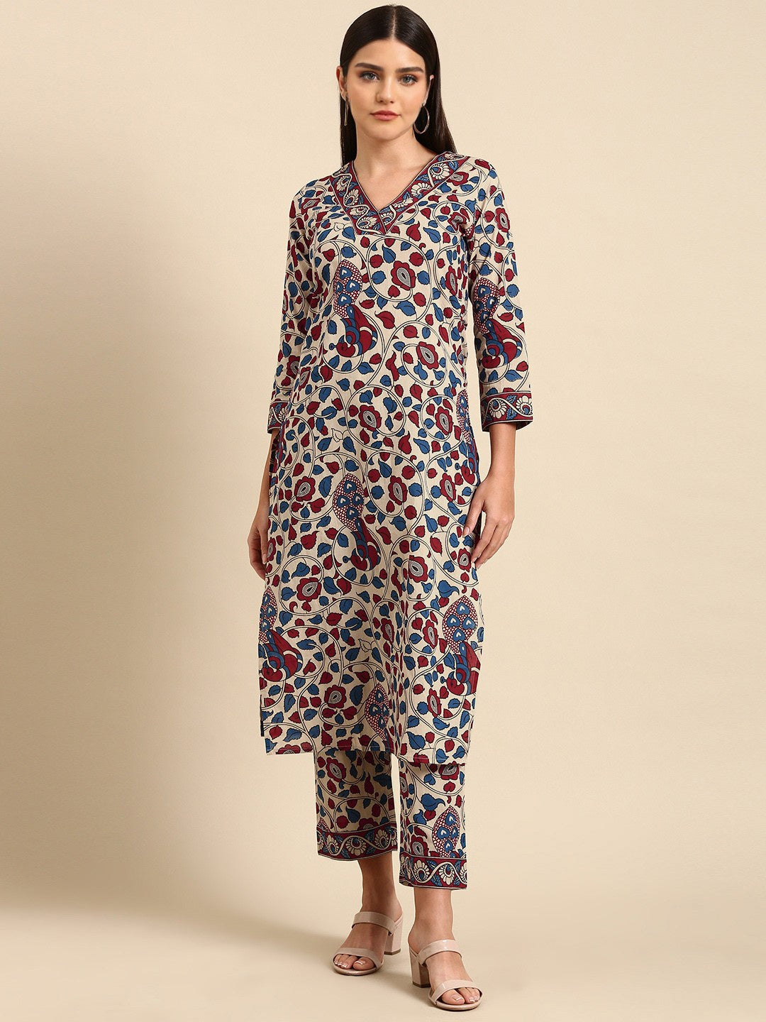 Fumka Women's Floral Printed Rayon Co-Ord Set